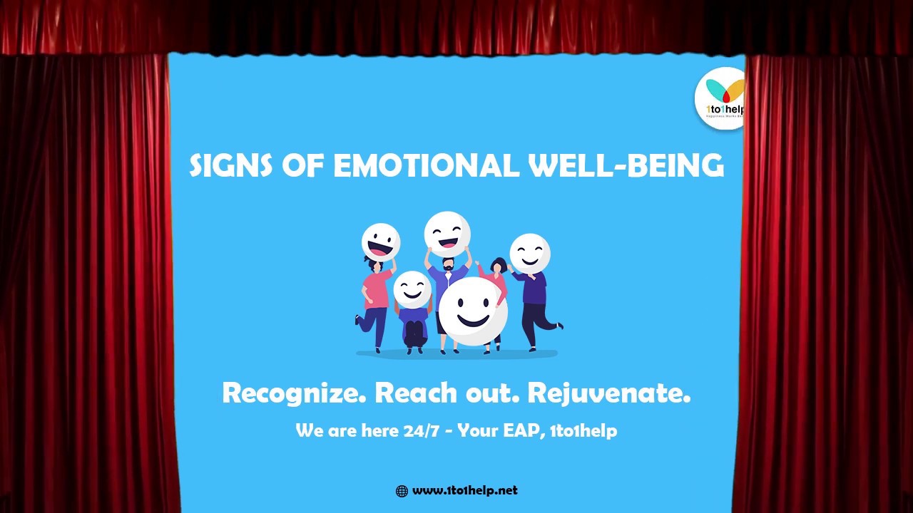 #WellnessAtWork - Signs Of Emotional Well-being