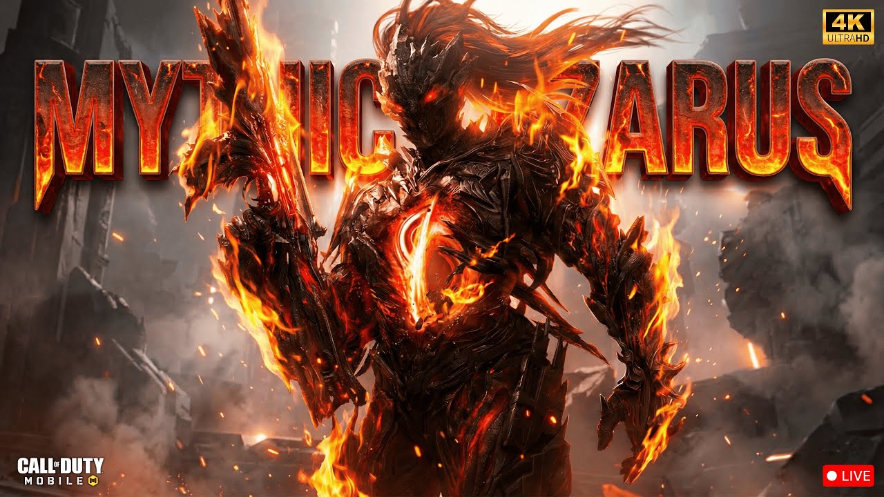 *MYTHIC LAZARUS* LIVE GAMEPLAY IN 4K ULTRAHD | CALL OF DUTY MOBILE BATTLE ROYALE LIVE
