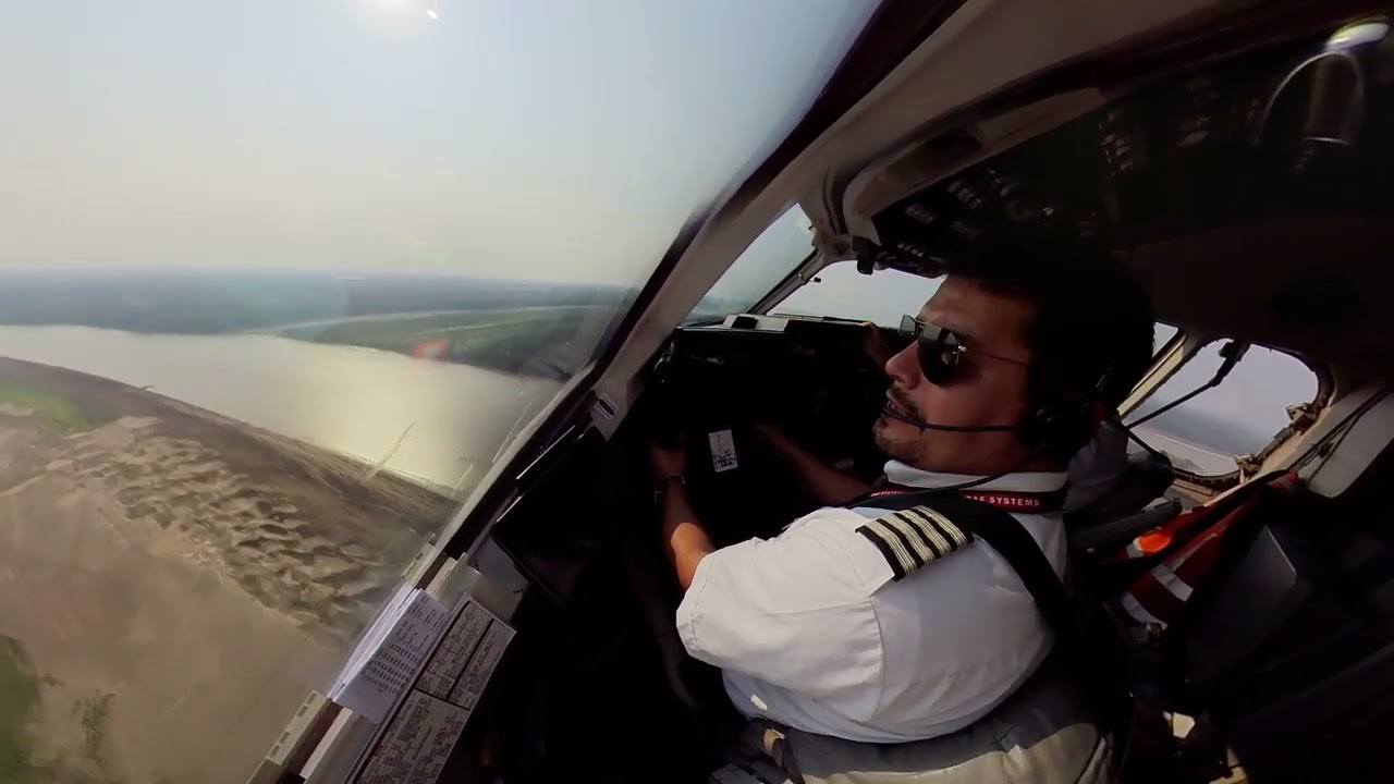 Despegue de Riberalta pista 32 Avro RJ100