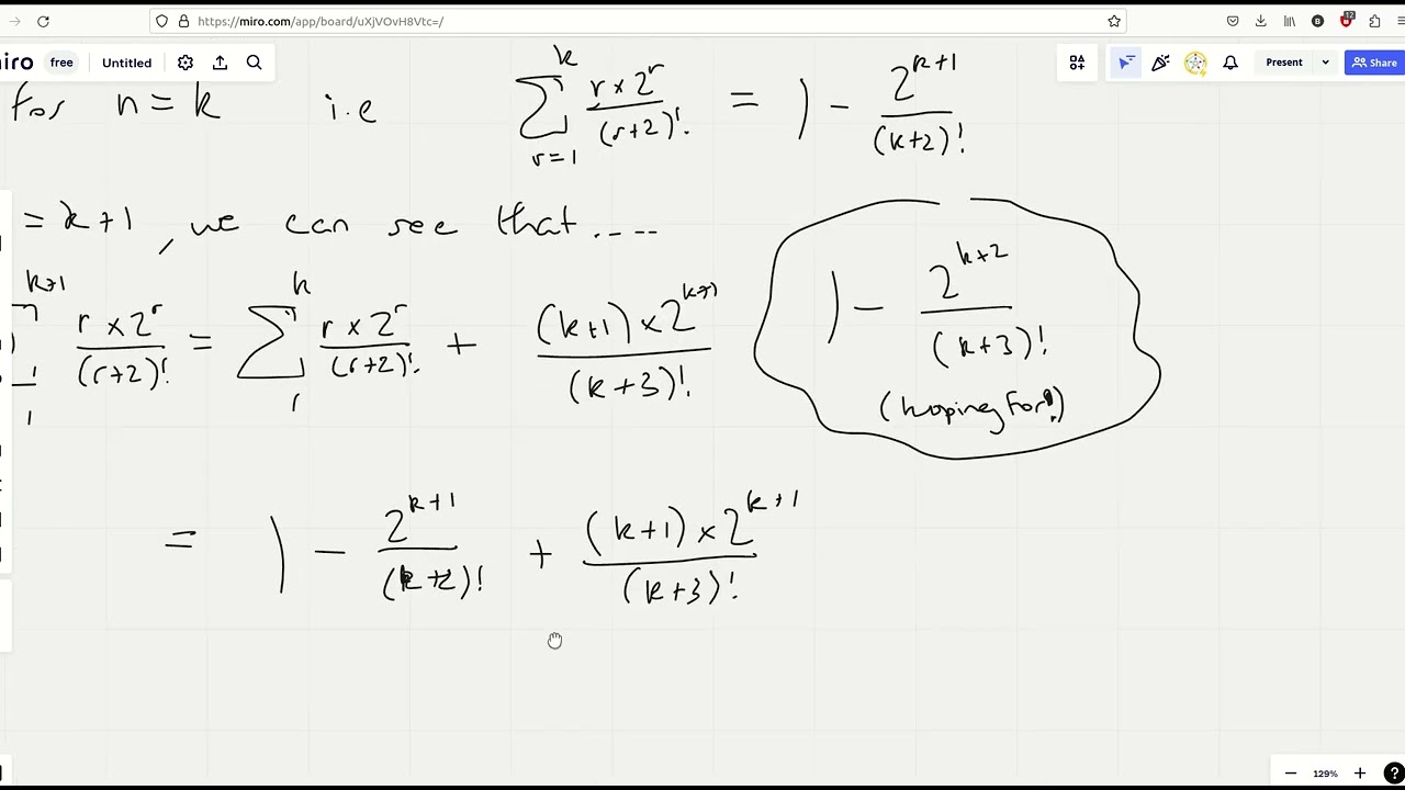Proof by Induction and factorials