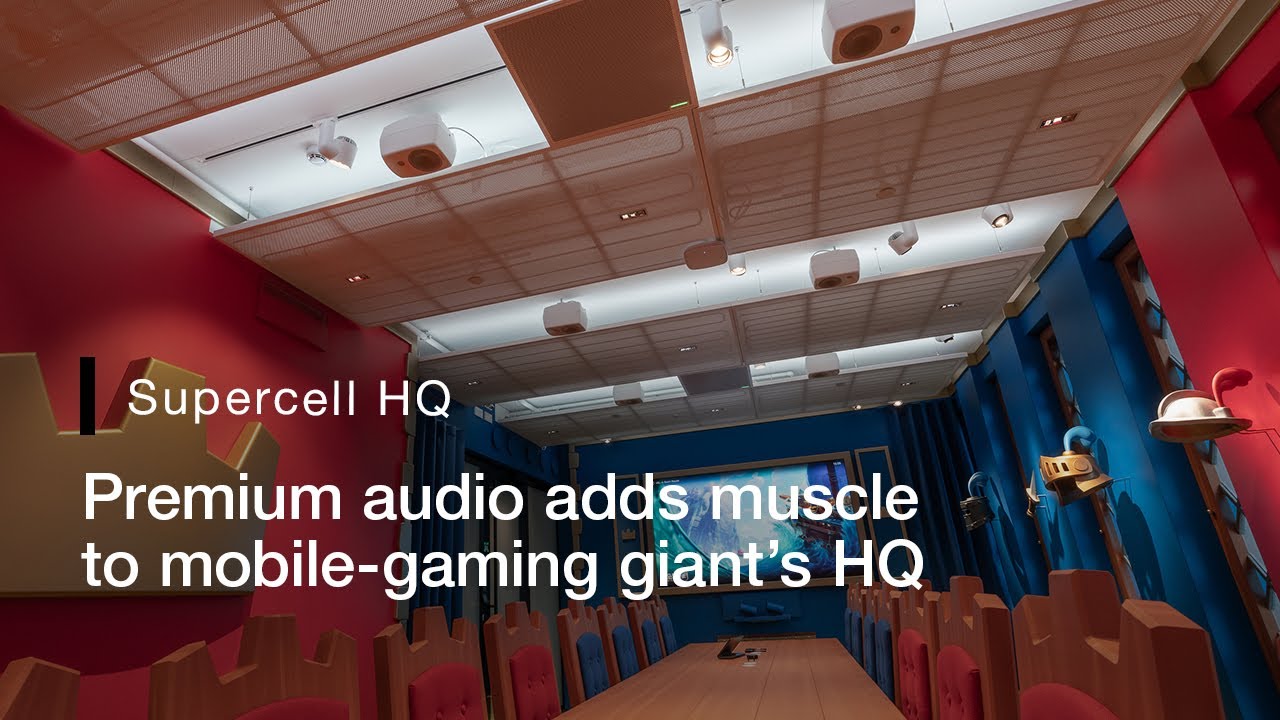 Genelec Smart IP | Supercell AV: Premium audio adds muscle to mobile-gaming giant’s HQ