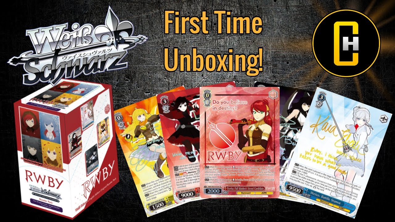 Weiss Schwarz RWBY Booster Box Opening!
