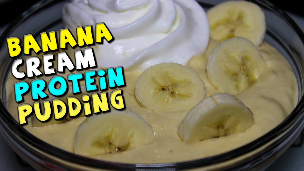 Quick & Healthy Banana Cream Protein Pudding
