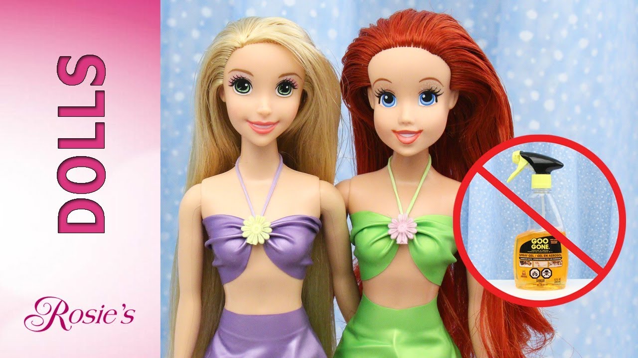 Rapunzel and Ariel's Sticky Gooey Hair Repair - Homemade Goo Gone