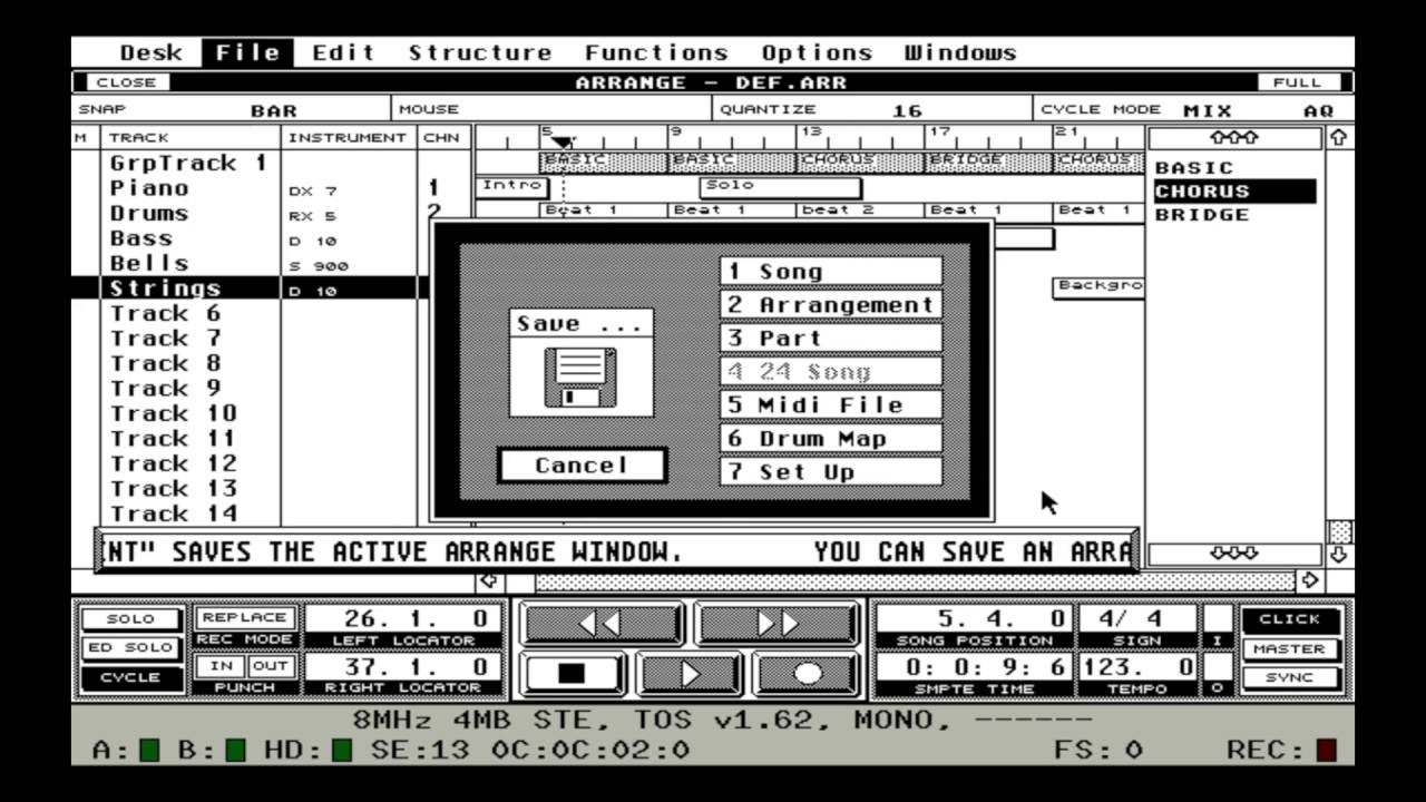 Atari ST Cubase Tutorial Demo Disk - SIMPLETHINGSTOYS
