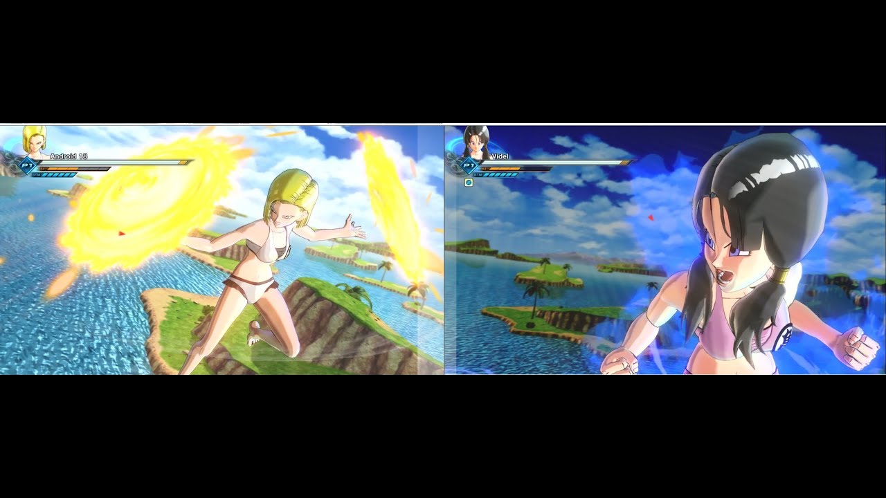 DragonBall Xenoverse 2 DLC 6 Android 18's Swimsuit Costume and Videl's Swimsuit Costume