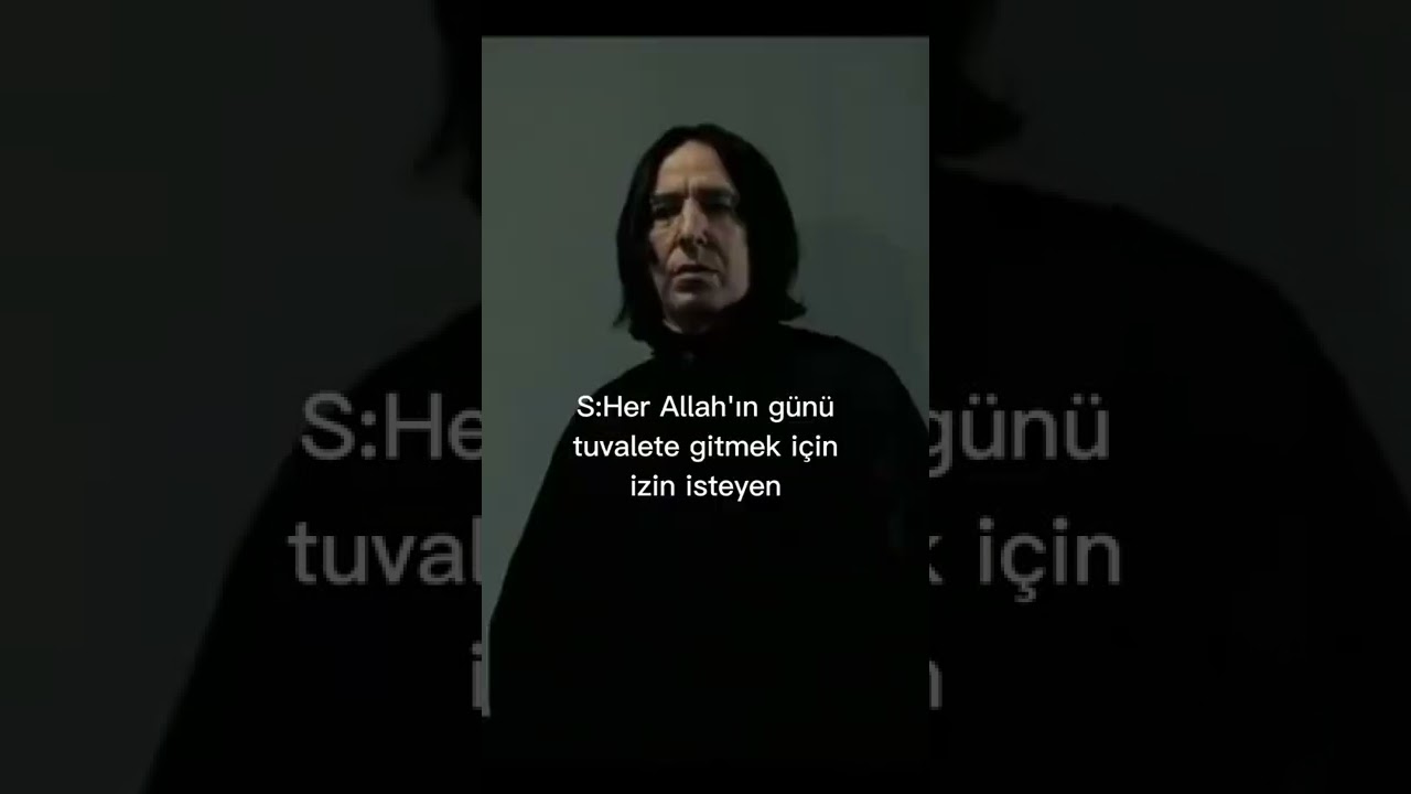 Pov:Snape yoklama alıyor...
