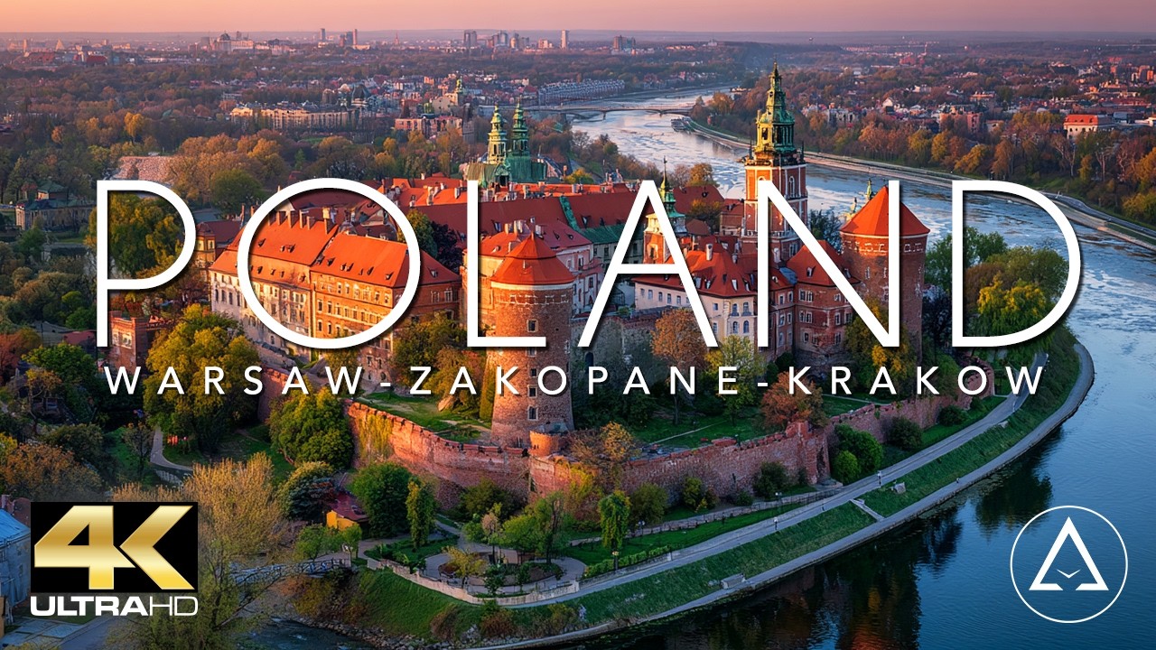 POLAND IN 4K - WARSAW - ZAKOPANE - KRAKOW DRONE FOOTAGE (ULTRA HD) - European Scenery Footage UHD