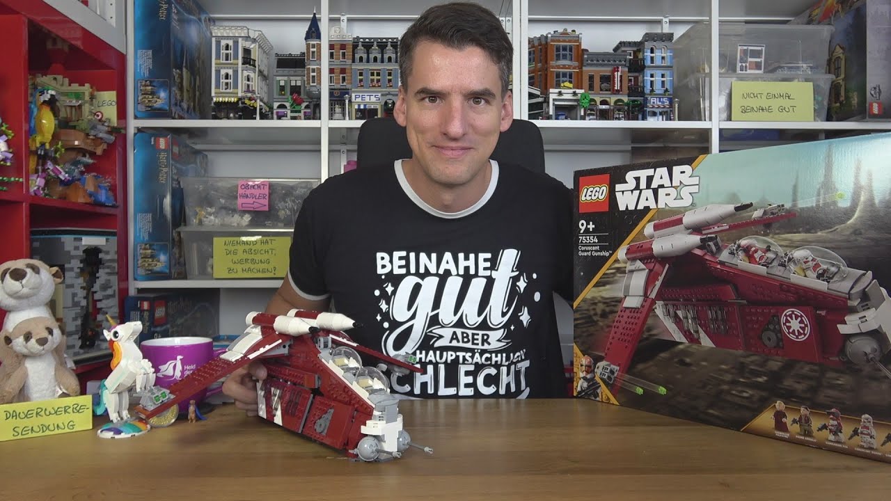 Pinker Fox, ein kleines Schiff und keine Extras für 150€: LEGO® 75354 Gunship der Coruscant-Wachen