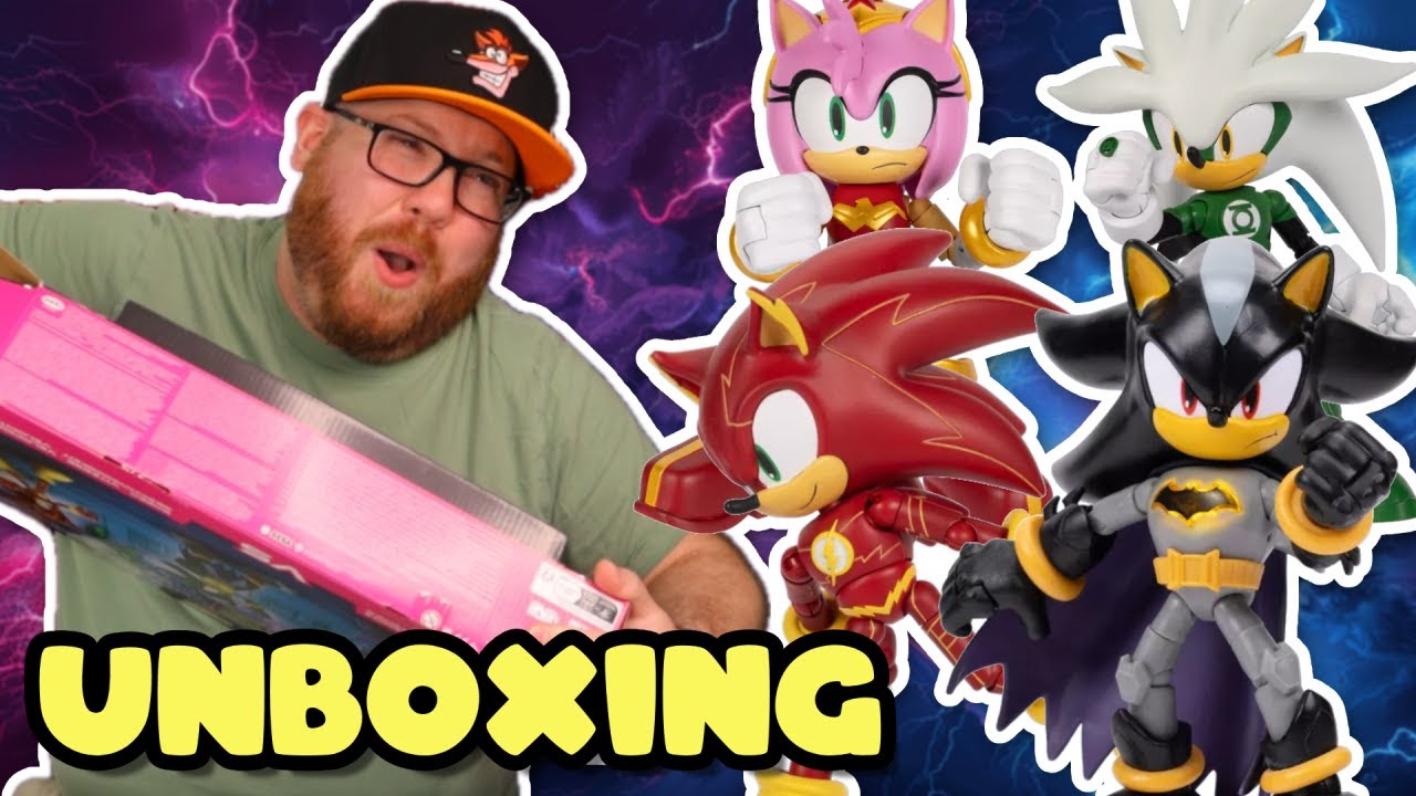 DC X SONIC | Распаковка и обзор 5-дюймовой фигурки DC X Sonic от Jakks Pacific