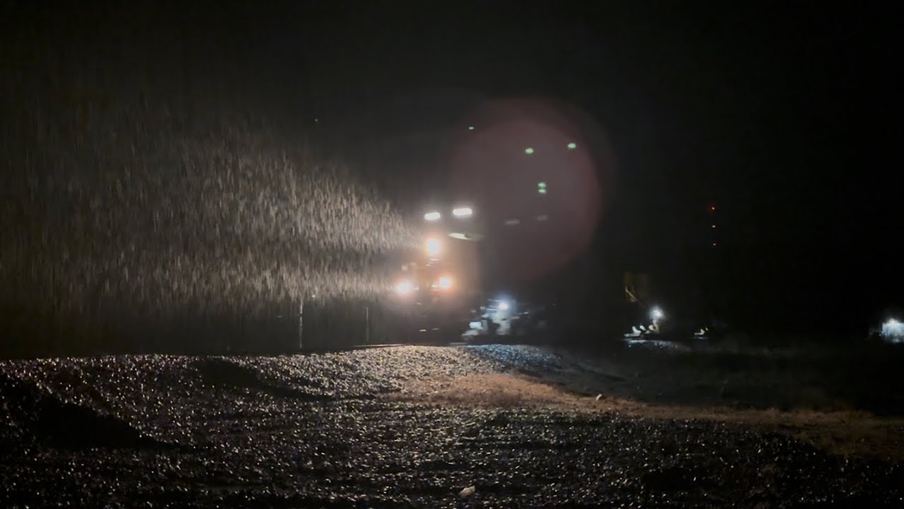 2 Trains in Gasconade Missouri on 3/1/26 in the freezing rain
