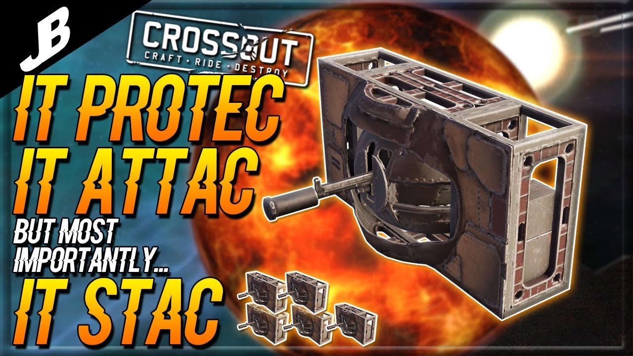 New Protector Machine gun can really take a beating - Crossout Gameplay