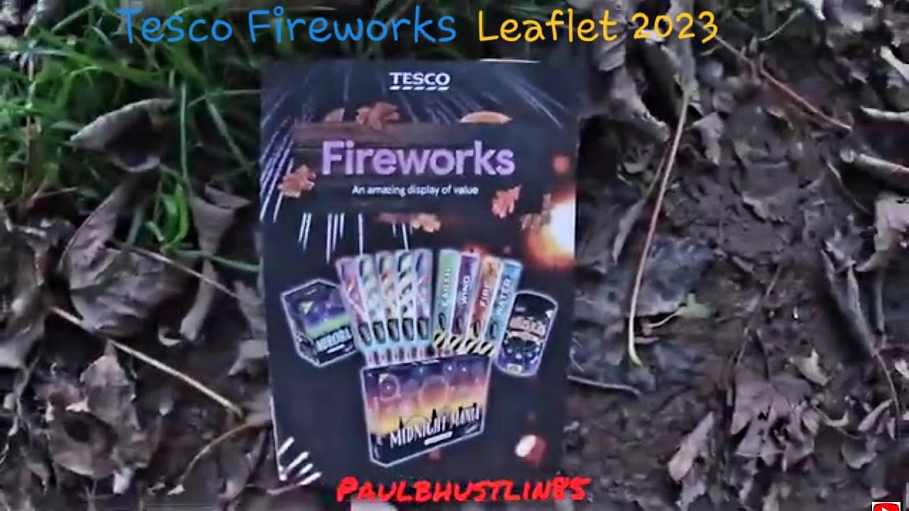Tesco Supermarket Fireworks Leaflet 2023- Have a Safe and Fun 5th of November | Bonfire Night❤🌠🔥