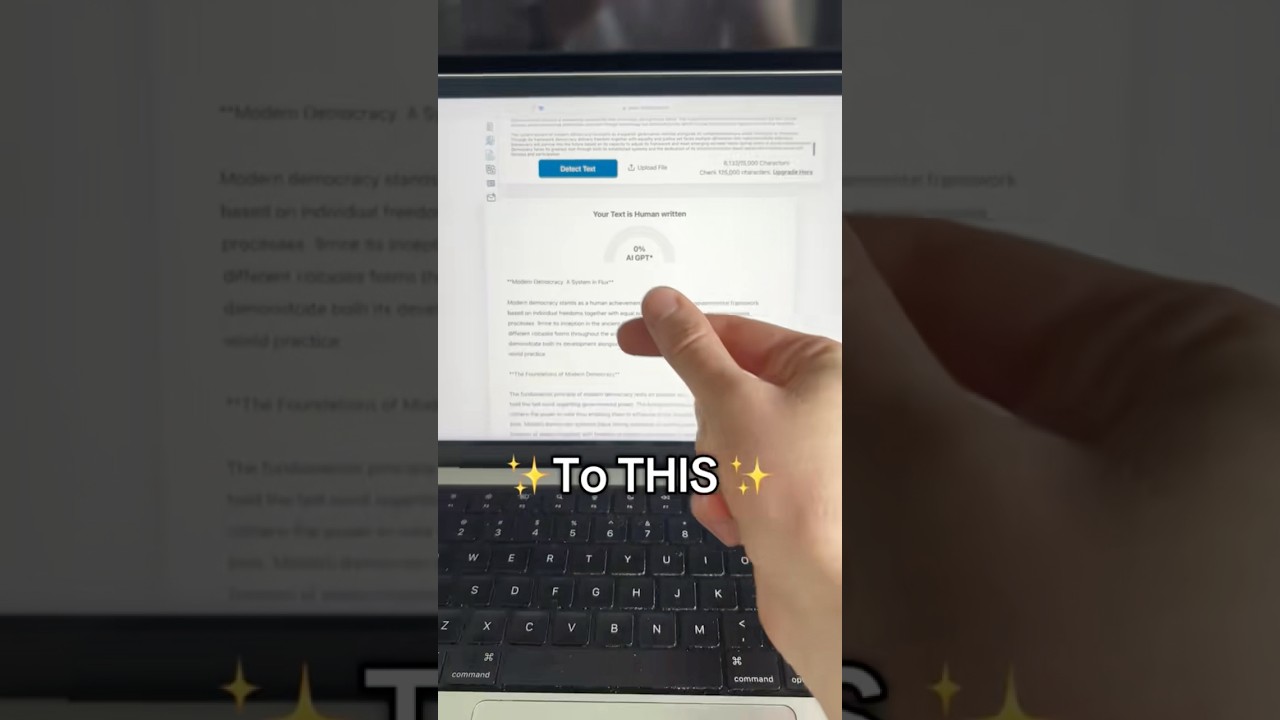 Bypassing Turnitin AI detector as easy as&hellip; #aidetector #aitools #humanized #turnitin #studytok