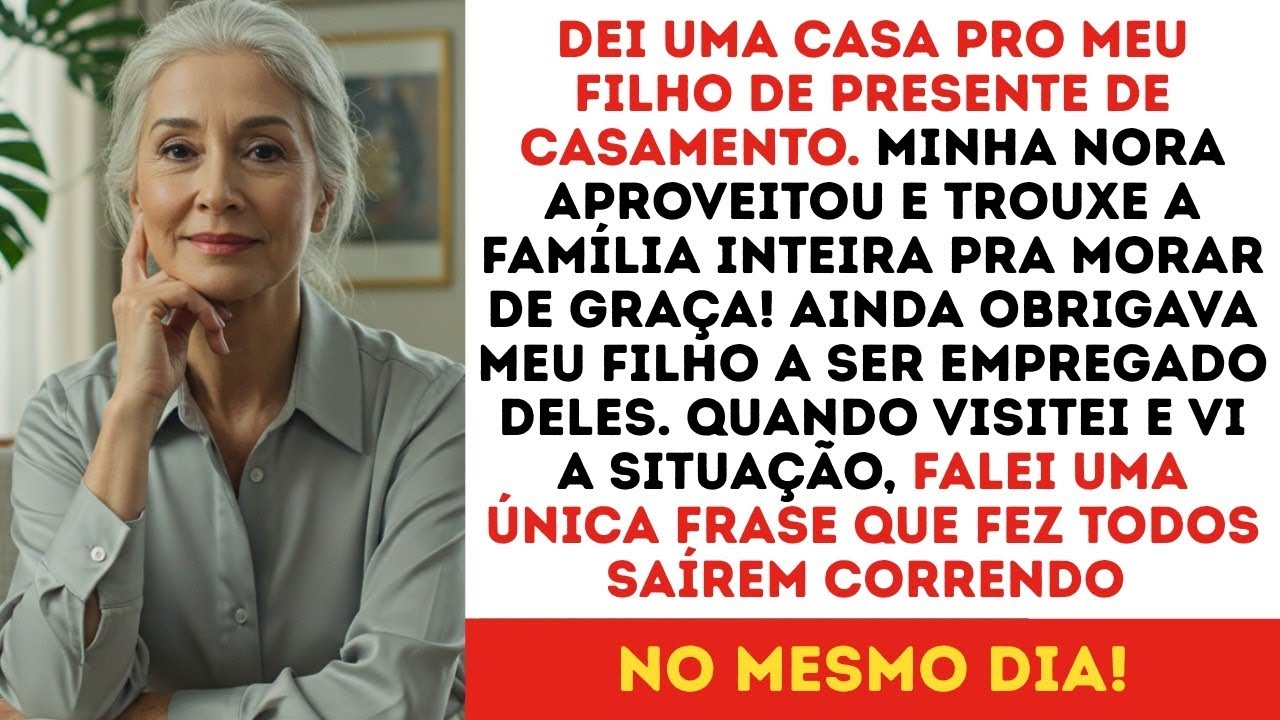 Minha nora disse  'Trouxe minha família pra morar aqui também!'  e lotou a casa com os parentes