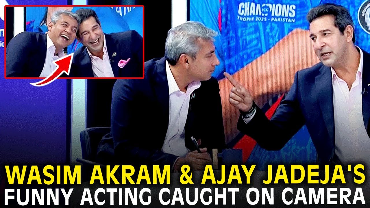 Wasim Akram & Ajay Jadeja's Funny Acting Caught on Camera | THE DP WORLD DRESSING ROOM | ZA1K