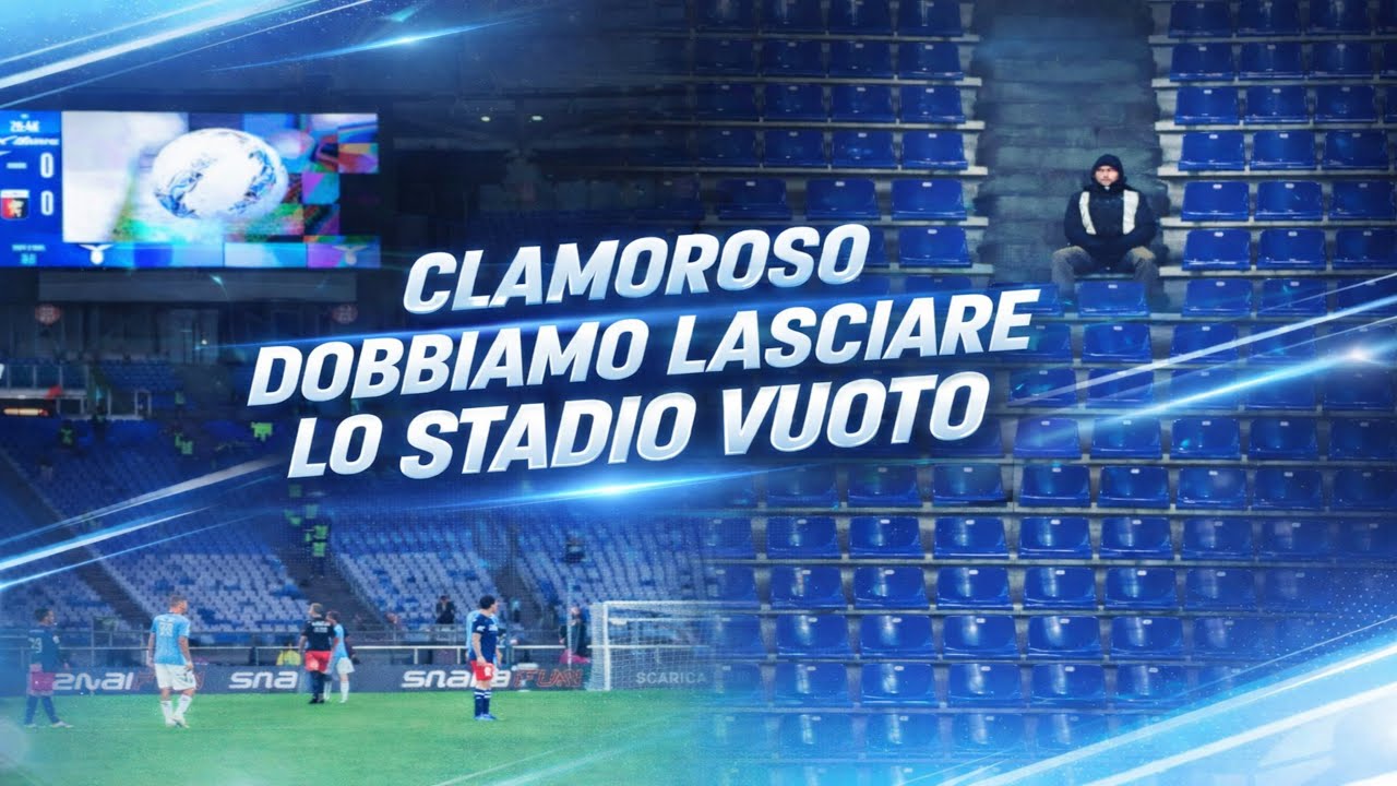 STADIO VUOTO a OLTRANZA! É l’unico modo per dimostrare il nostro DISSENSO a LOTITO