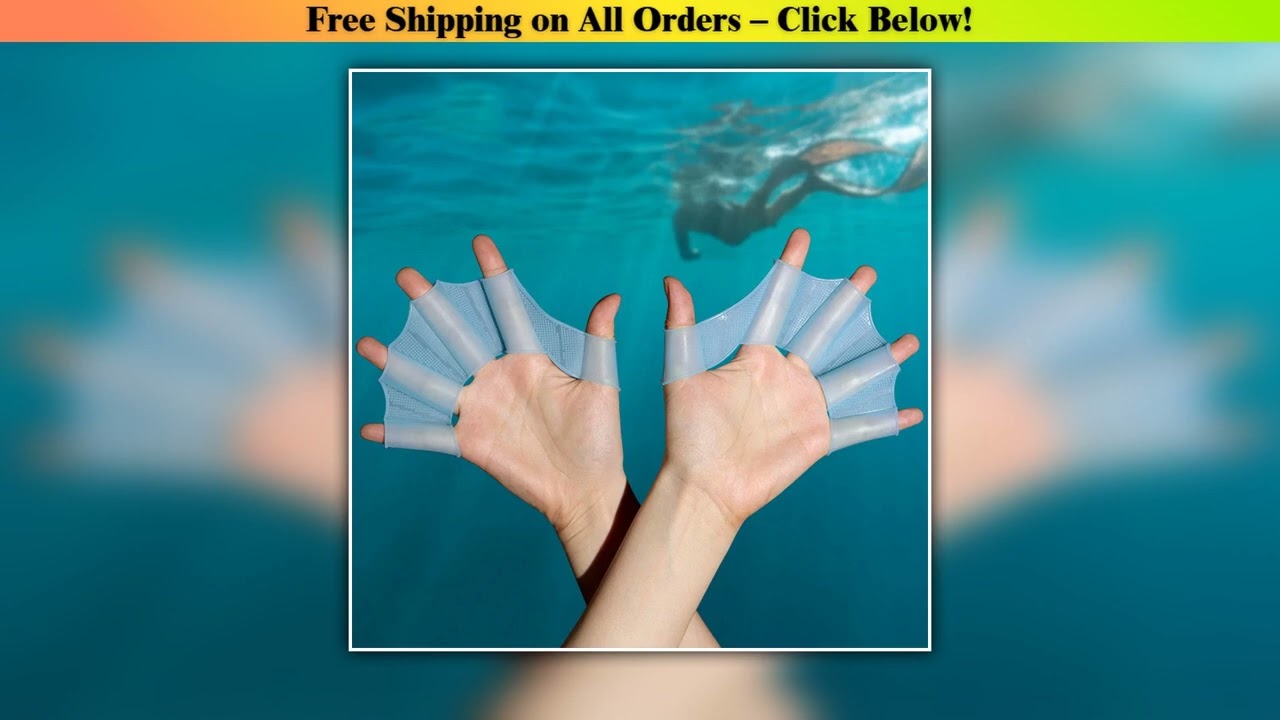 Silicone Swimming Fins Flipper Men Women Child Swim Pool Sport Professional Training Finger Hand