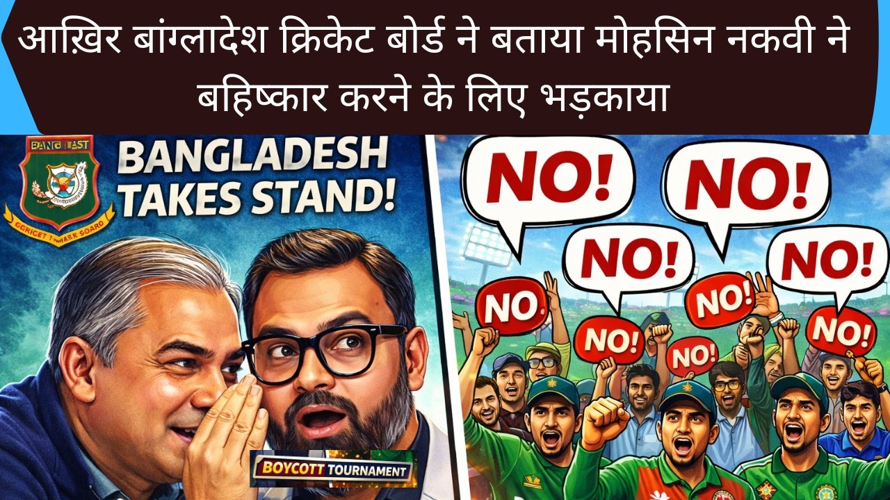 मोहसिन नकवी ने BCB को भड़काया- बांग्लादेश क्रिकेट बोर्ड|Mohsin Naqvi forced BCB to Boycott WorldCup