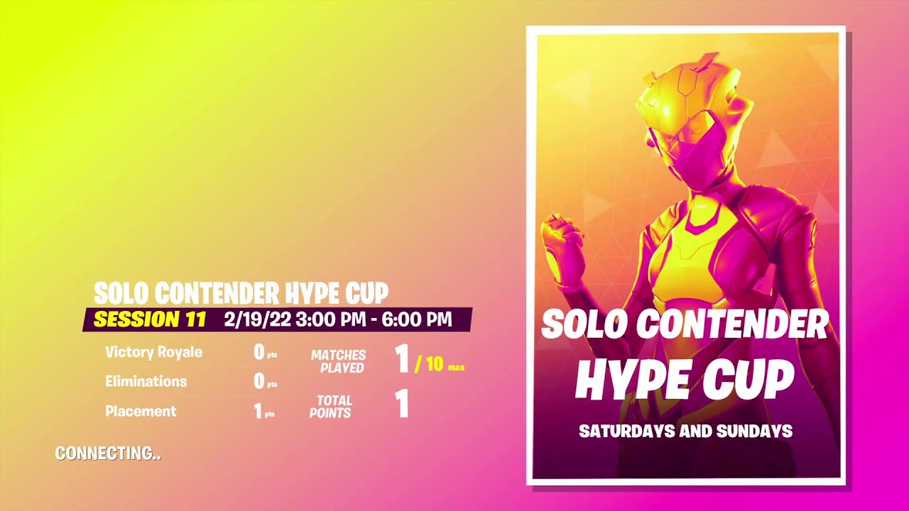 Solo contender hype cup (LIVE)