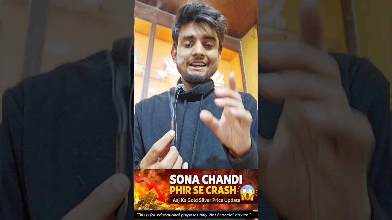 Sona Chandi Phir Se Crash! Gold Silver Price Aaj | Market Me Bhukamp 😱