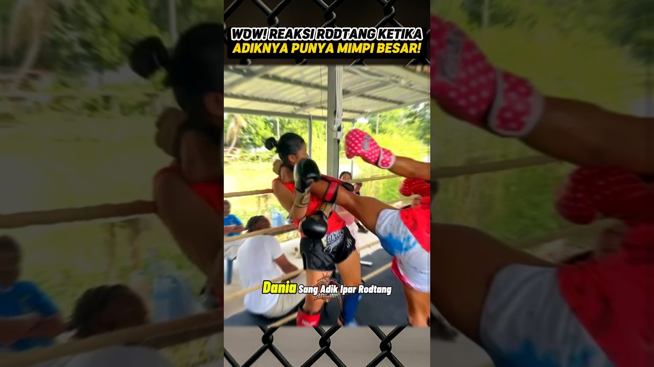 WOW! RODTANG'S REACTION TO TRAINING HIS SISTER! 🥊🔥#highlights #mma #rodtang #fighter #shorts