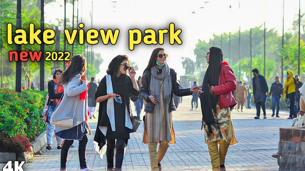 Islamabad Pakistan Walking Tour - Lake View Park (4K)