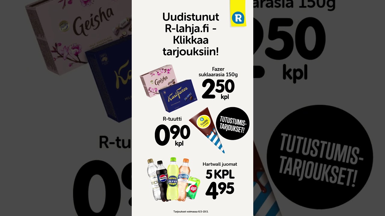Huikeat tarjoukset - R-lahja.fi