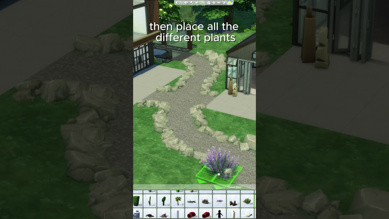 Garden path tutorial in the sims4 
