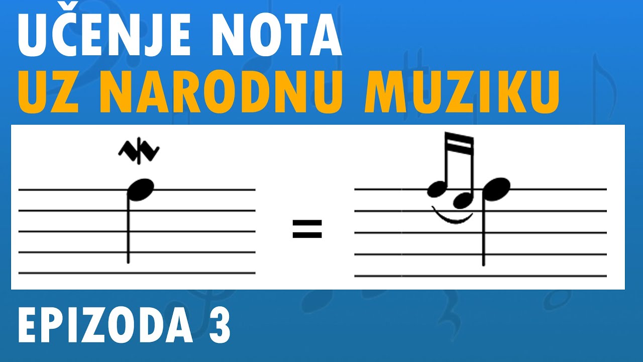 NAUČITE NOTE UZ NARODNU MUZIKU Ep.3 (Tempo, Simboli za označavanje ornamentike)