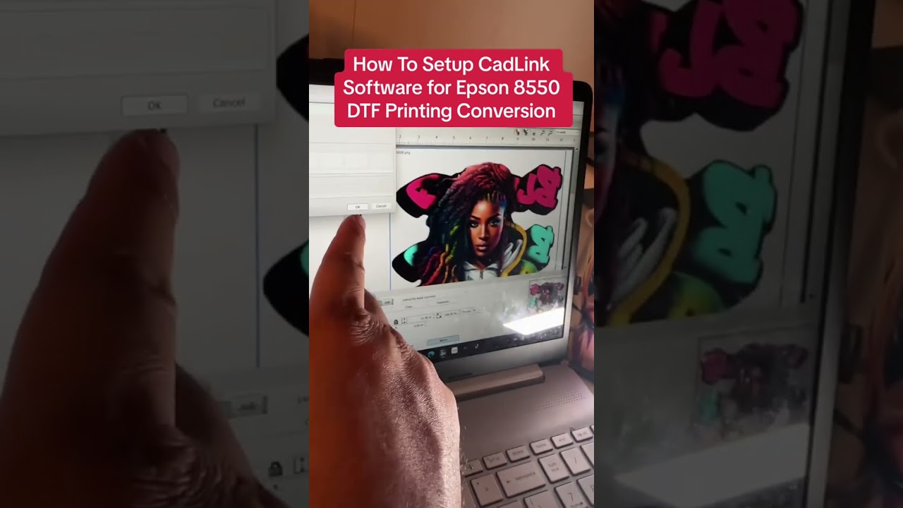 How To Setup Cadlink Software for Epson 8550 DTF Conversion #dtfprinting #epson8550 #cadlink #tshirt