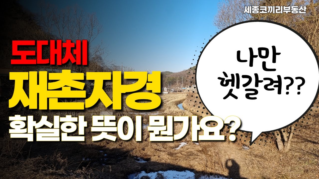 농지투자에서 필요한 재촌자경  헷갈리신다구요? /농지법개정/ 농지처분/ 농지원부