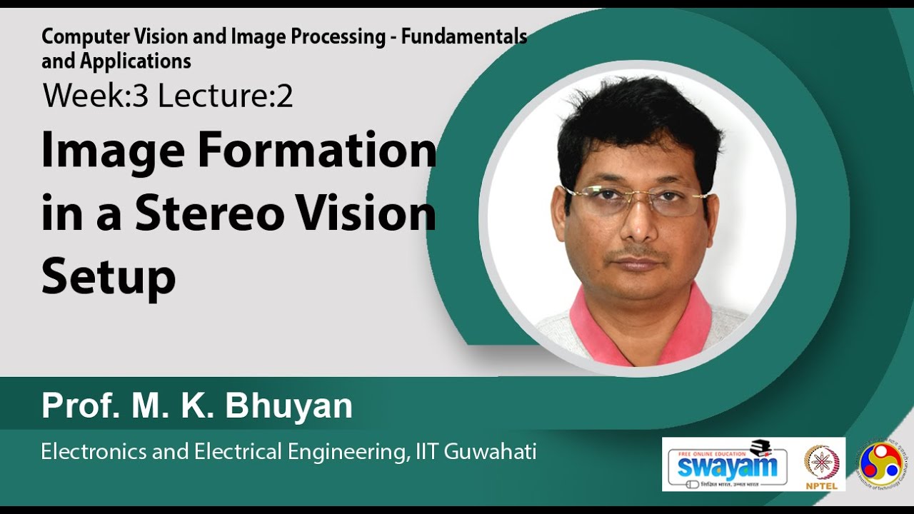Lec 8 : Image Formation in a Stereo Vision Setup