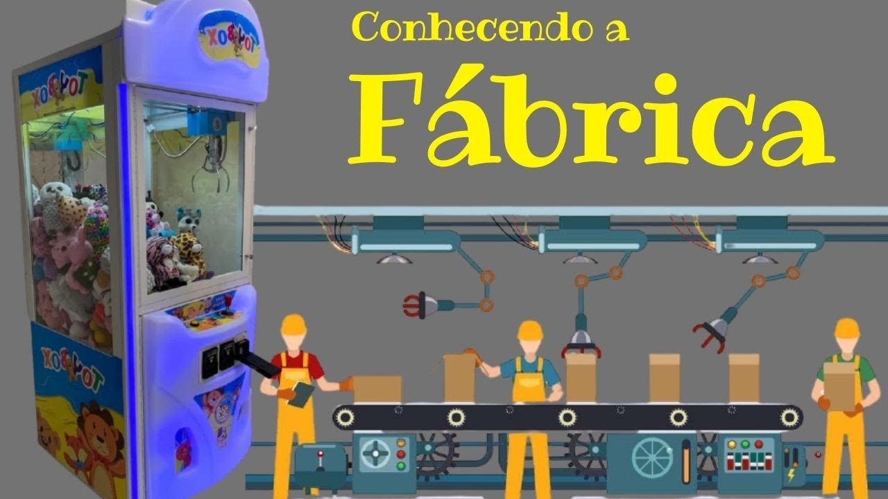 Conhecendo a Fábrica de Máquina de Pelúcia - Grua