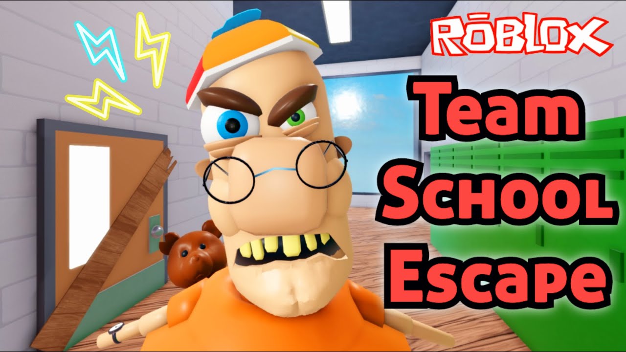 Roblox Team School Escape! TEAMWORK OBBY Speedrun Walkthrough