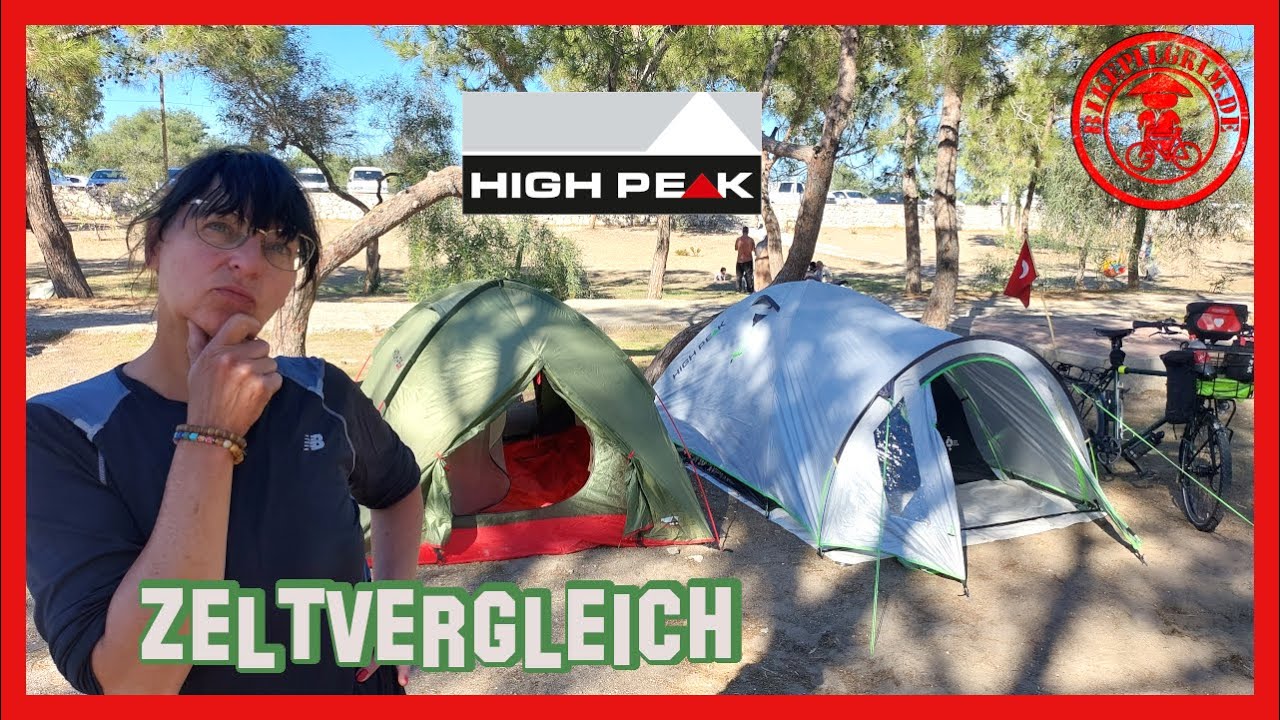 Zeltvergleich Fahrrad- Weltreise 🚴‍♀️🌍 @highpeak5380 Woodpecker 3 vs. Kira 3
