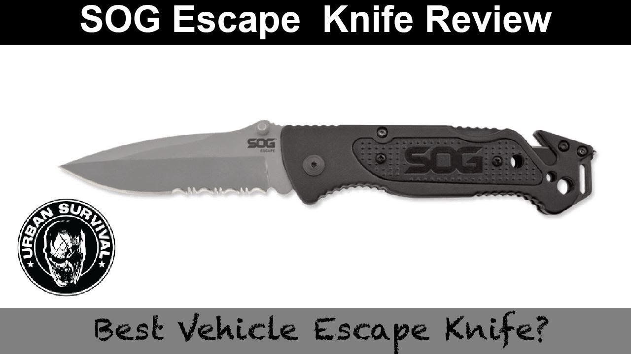 SOG Escape Knife Review 🔪 | Glass Breaker, Seatbelt Cutter & More!