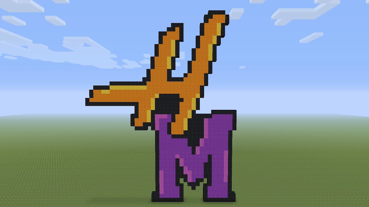 Minecraft Pixel Art - Hanana Montana logo