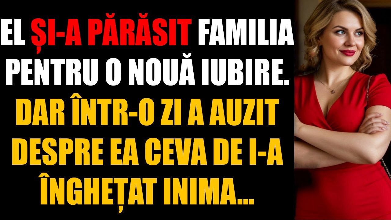 El și-a părăsit familia pentru o nouă iubire. Dar într-o zi a auzit despre ea ceva de i-a înghețat