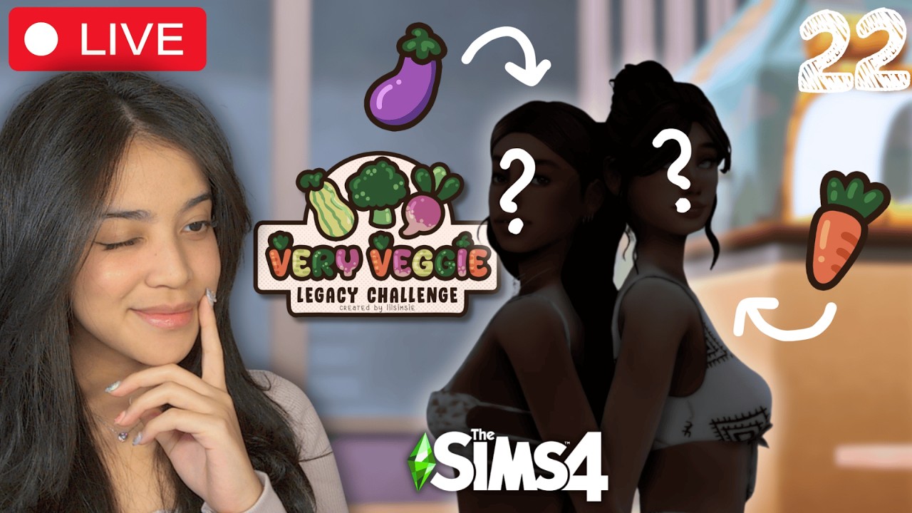THE TWINS ARE GORG *Very Veggie Legacy*  - The Sims 4 (LIVE)