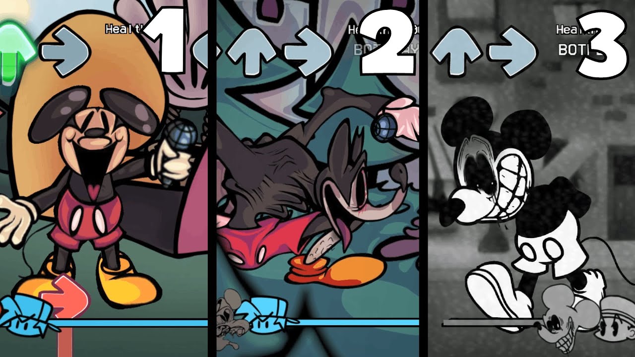 FNF: Против Микки Мауса 2.5 (V2) [ВСЕ НЕДЕЛИ] █ Friday Night Funkin' &ndash; моды █