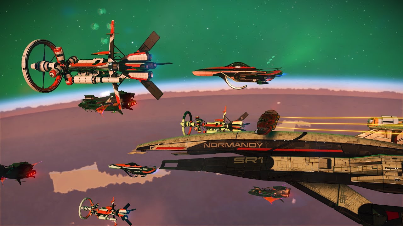 No Man's Sky | SR1 Normandy Is Pretty But Even Critically Damaged Frigates Give Better Loot