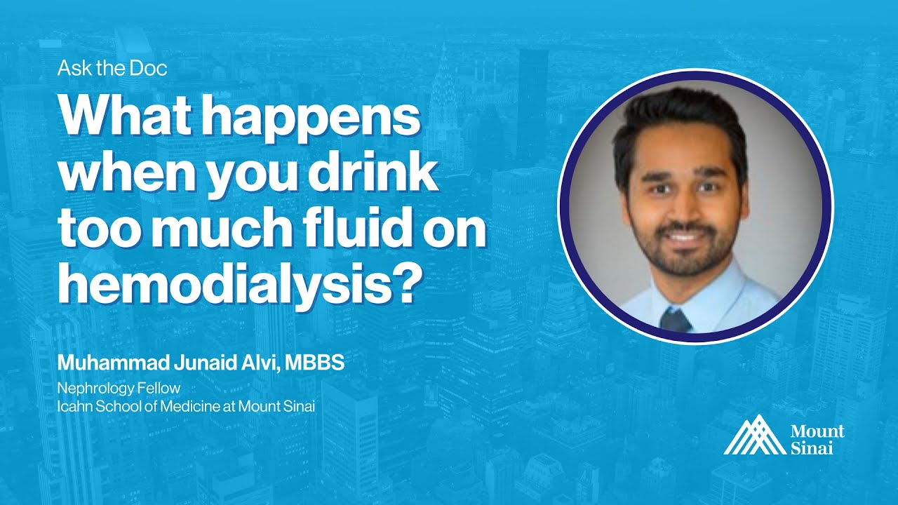 What happens when you drink too much fluid on hemodialysis?