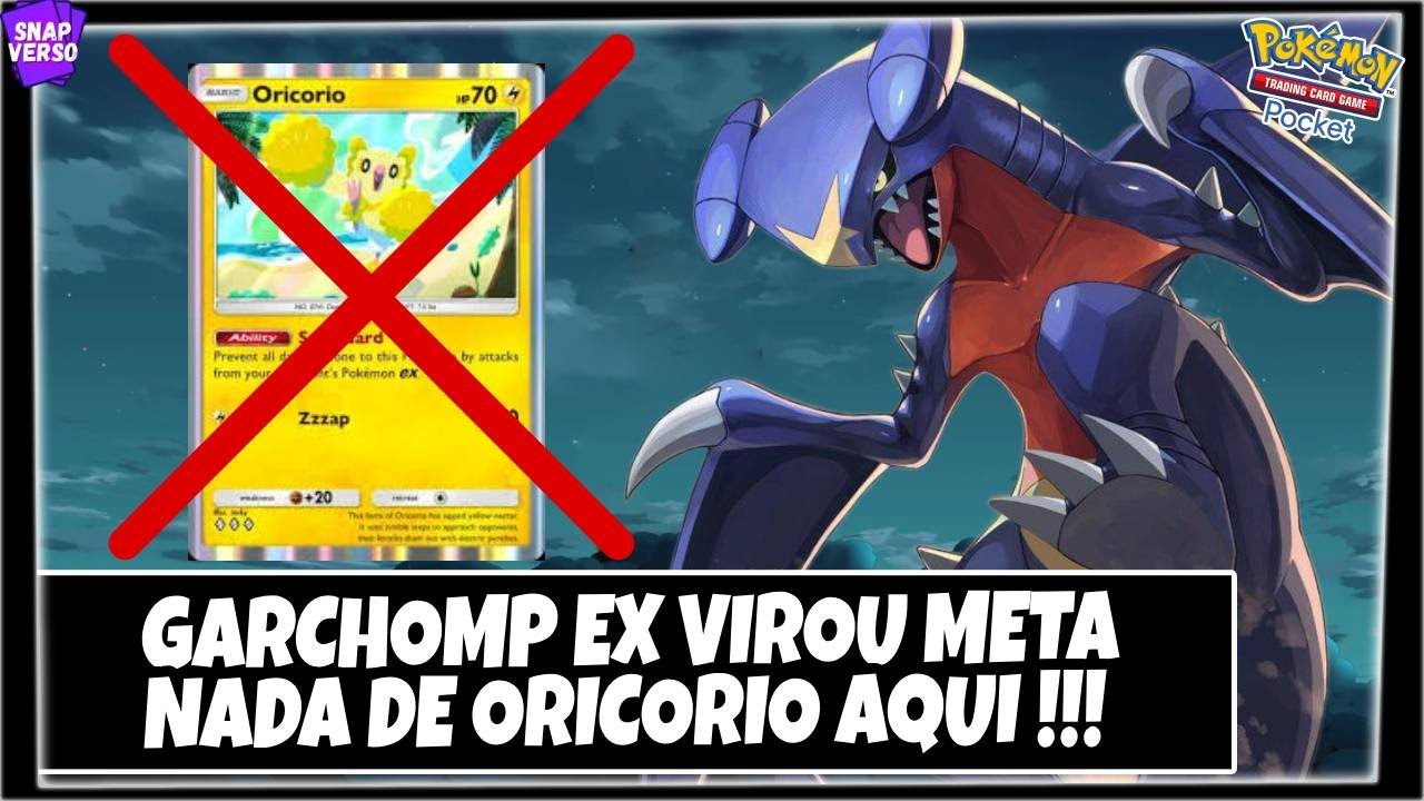 DECK FICOU LISO COM O DOCE RARO !!! GARCHOMP EX + RAMPARDOS - POKEMON TCG POCKET