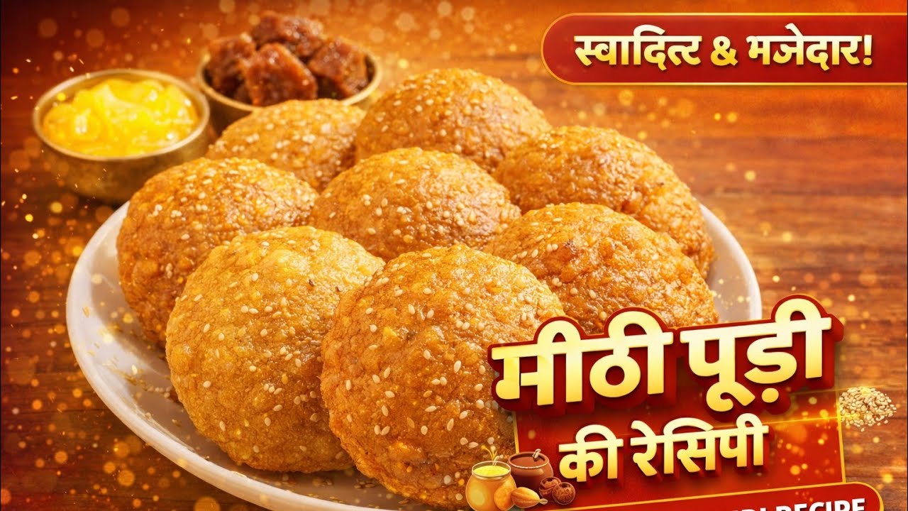 सर्दी में खाई जाने वाली मीठी पूरी रेसिप#viral #cooking #recipe 