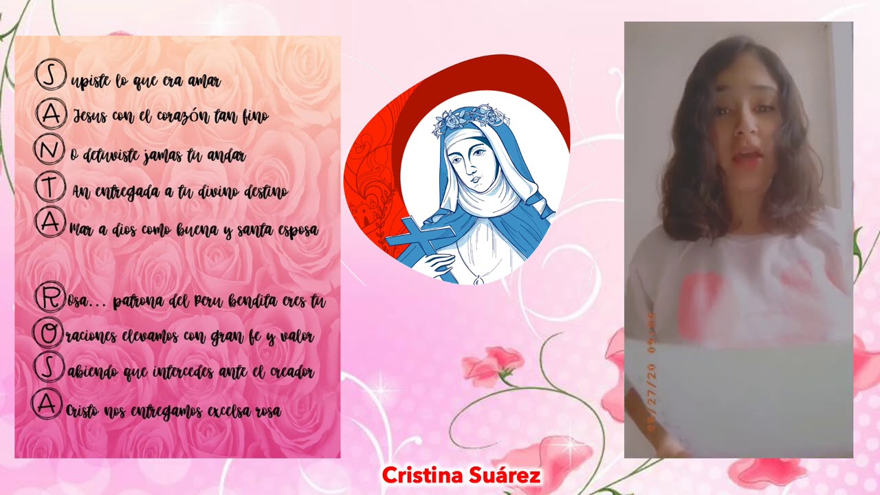 Acrosticos de Santa Rosa de Lima - Colegio Cristo Redentor de Chorrillos