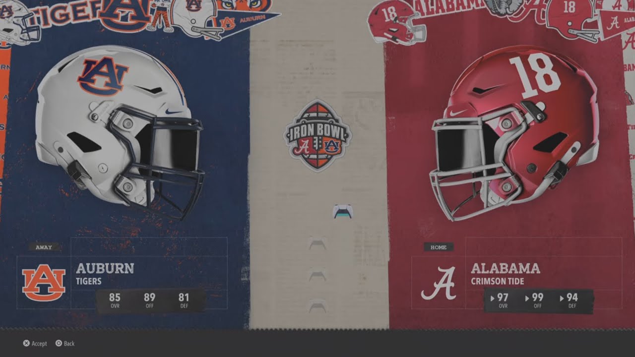 Auburn vs Alabama WK14 2030 AI vs AI