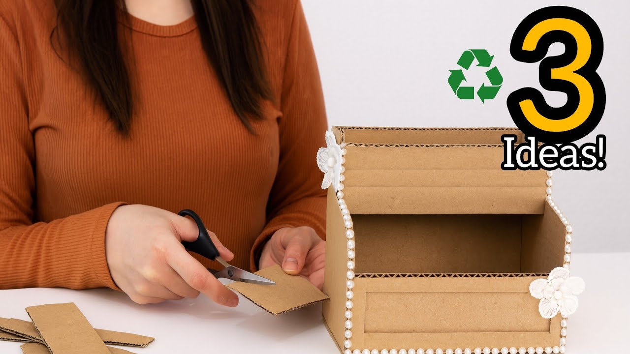 You Won’t Believe I Made These with Cardboard! | 3 Creative DIY Ideas