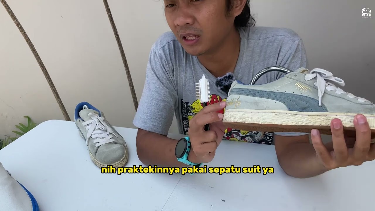 Tutorial penggunaan suede brush dari Flap Shoes Care