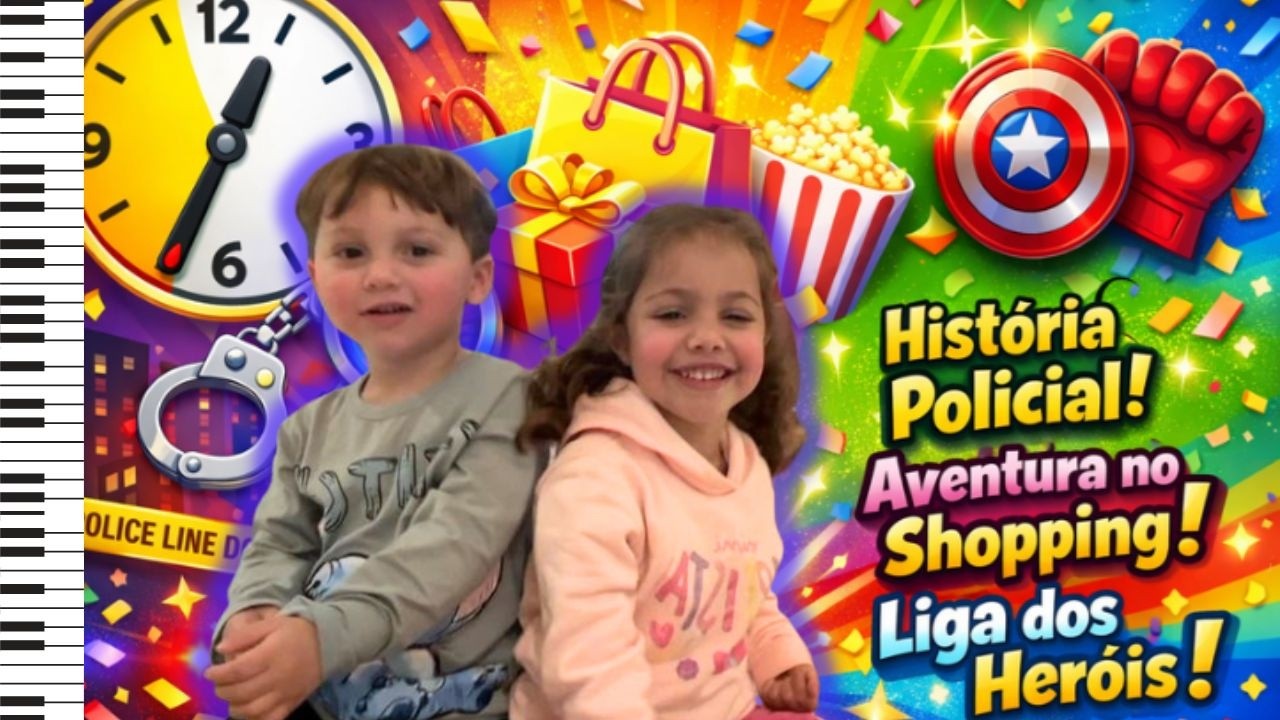 Kaili e Kian – Músicas Infantis Divertidas e Educativas. Shopping Plaza, Liga dos Heróis e Polícia.